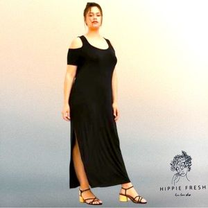 Torrid Super Soft Black Cold Shoulder Maxi Dress 1X -***SOLD***